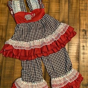 Alabama Crimson Tide 2 piece girls boutique set
